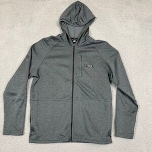 CoalTree‎ Mens Medium Full Zip Hooded Jacket Heather Gray Recycled